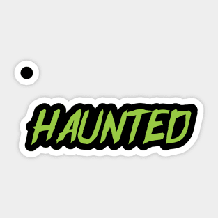 Haunted Halloween Sticker